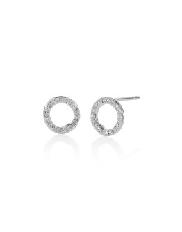 Riva Circle Stud Diamond earrings
