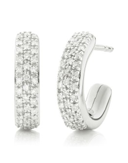 Fiji Mini Hoop Diamond earrings