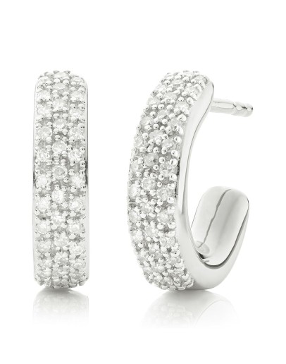 Fiji Mini Hoop Diamond earrings