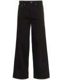 mid-rise wide leg jeans