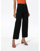 mid-rise wide leg jeans