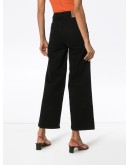 mid-rise wide leg jeans