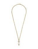 GG faux pearl necklace