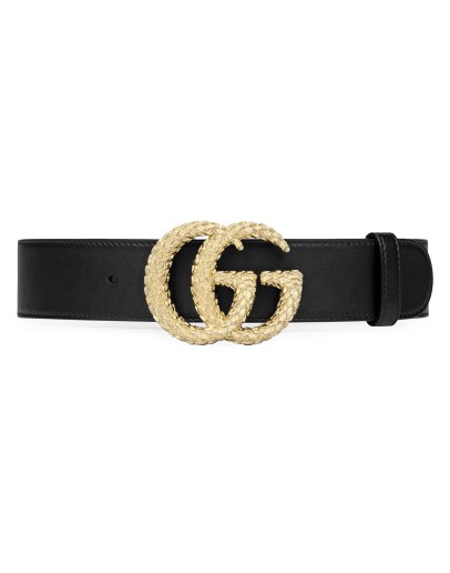 textured GG buckle belt 