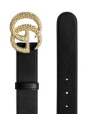 textured GG buckle belt 