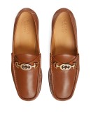 leather loafers with Interlocking G Horsebit
