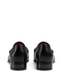  Leather moccasin with GG
