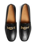  Leather moccasin with GG
