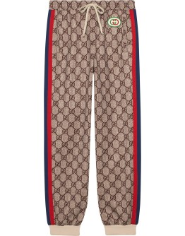 GG Supreme print jogging pants