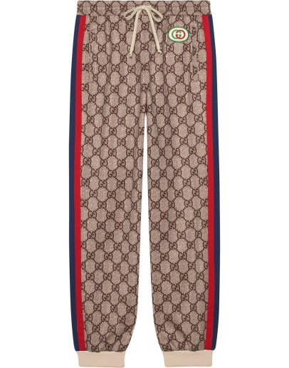 GG Supreme print jogging pants