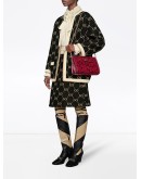 GG pattern knit A-line skirt