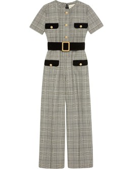 Prince of Wales wool jumpsuit