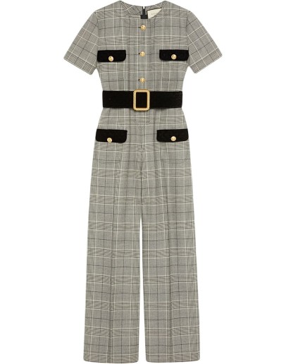 Prince of Wales wool jumpsuit