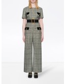 Prince of Wales wool jumpsuit