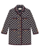 GG pattern tweed coat
