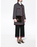 GG pattern tweed coat