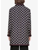 GG pattern tweed coat