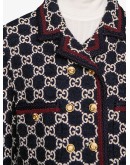 GG pattern tweed coat