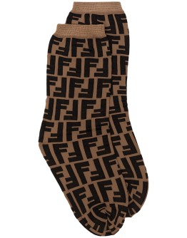 FF motif print socks