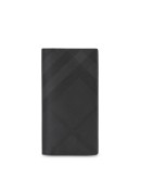 London Check and Leather Continental Wallet