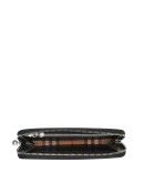 Vintage Check and Leather Ziparound Wallet