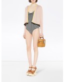 check print swimsuit