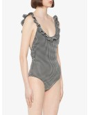 check print swimsuit