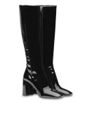 fitted patent boots