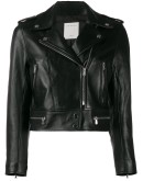 cropped biker jacket