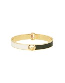 F is Fendi logo plaque bangle bracelet