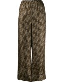 FF motif cropped trousers