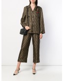 FF motif cropped trousers