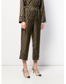 FF motif cropped trousers