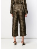 FF motif cropped trousers