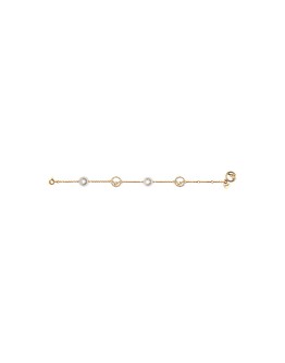 logo charm chain bracelet