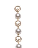 drop F motif earrings
