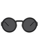 matte round frame sunglasses