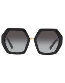 hexagonal oversized V logo sunglasses