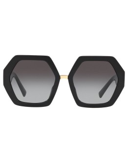 hexagonal oversized V logo sunglasses