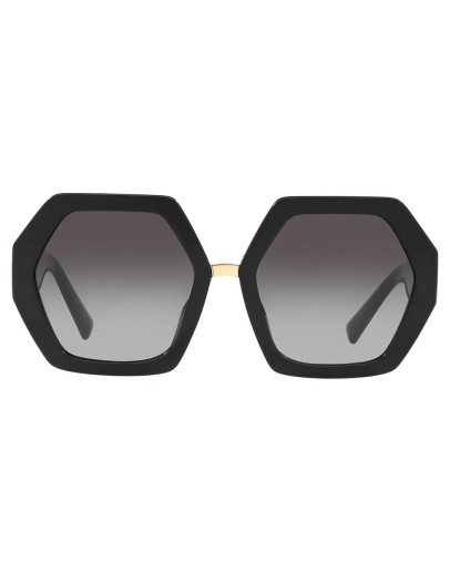 hexagonal oversized V logo sunglasses