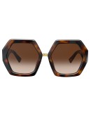 hexagonal Vlogo oversized sunglasses
