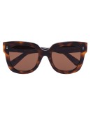 tortoiseshell-effect square sunglasses