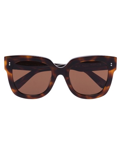 tortoiseshell-effect square sunglasses