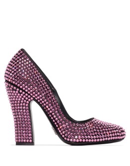 105mm crystal-embellished pumps