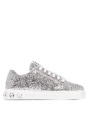 glitter-effect low-top sneakers