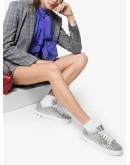 glitter-effect low-top sneakers