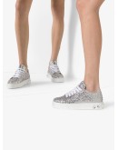 glitter-effect low-top sneakers