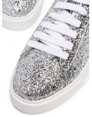 glitter-effect low-top sneakers