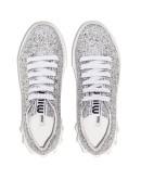 glitter-effect low-top sneakers