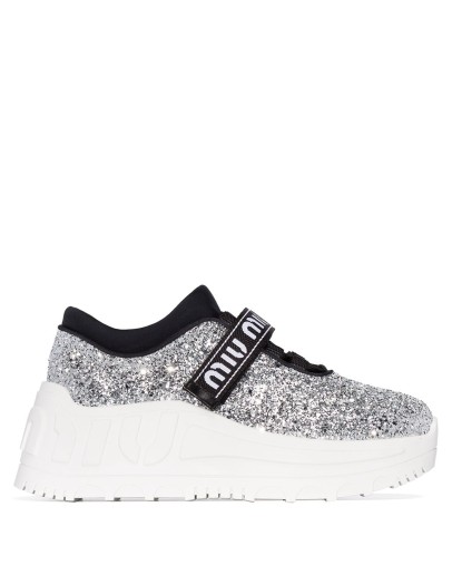 glitter flatform sneakers